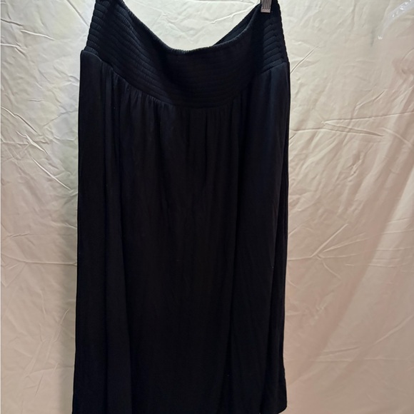 torrid Black Midi Skirt Super soft with Elastic Waist - Picture 2 of 3